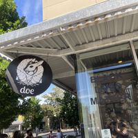 Cute sign  at Doe Donuts in Portland