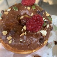 Oregon trail donut, my favorite! at Doe Donuts in Portland