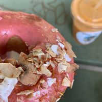 Rhubarb Lassi, another favorite for me! at Doe Donuts in Portland