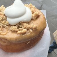 Pumpkin pie donut   at Doe Donuts in Portland