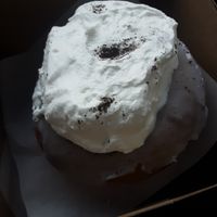Portland Fog...guy said it usually sells out daily so get there early! at Doe Donuts in Portland