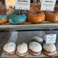 Some special flavors they had going   at Doe Donuts in Portland