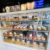 Inside  at Doe Donuts in Portland