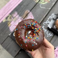 chocolate ring  at Doe Donuts in Portland