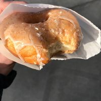 Salted Vanilla Bean donut! at Doe Donuts in Portland