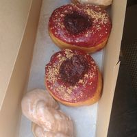 Tiramisu, Marionberry and horchata twist at Doe Donuts in Portland