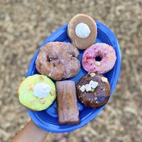 So much deliciousness  at Doe Donuts in Portland
