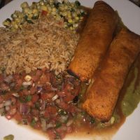 Vegan enchiladas at Mountain Madre in Asheville