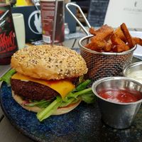 Veganator+Cheese  Menue at Attila Hildmann Organic Snackbar I in Berlin