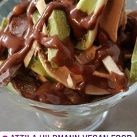 ice cream at Attila Hildmann Organic Snackbar I in Berlin