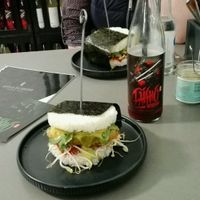 Sushi burger  at Attila Hildmann Organic Snackbar I in Berlin