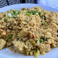 Fried rice w tofu  at Sherpa Cafe in Gunnison