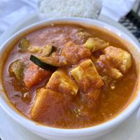Curry w tofu  at Sherpa Cafe in Gunnison