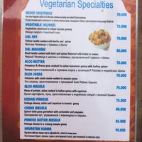 Veg curry page 1/2 at Taj Grill in Nha Trang