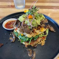Veggie stack at Artisan Cafe in Rotorua