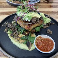 Vegan veggie stack  at Artisan Cafe in Rotorua