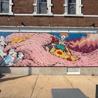 mural! at Pizza Head in St Louis