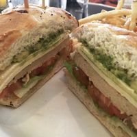 Vegan Chick’n Sandwich with Daiya at Yard House in Riverside