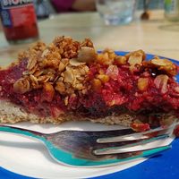 vegan raspberry cake at Imagine in Middelburg