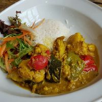 Vegan curry at Scratch Bar - Battersea Arts Centre in South West London