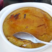 crème brûlée coco-banane at Laelo in Paris
