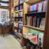 Library/book store at La Raposa del Poble Sec in Barcelona