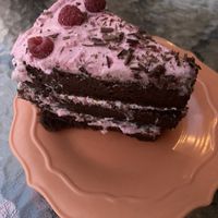 Raspberry rose cake  at Moab Kitchen in Moab