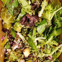 Brussels sprout salad with roasted tofu at Farmhouse Greens in Catonsville