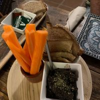 Olive pate at Integral in Formentera