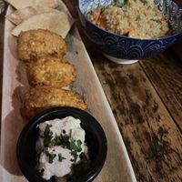 Falafel and quinoa  at Integral in Formentera
