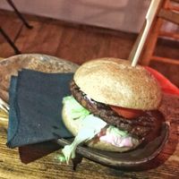 Veggie burger  at Integral in Formentera