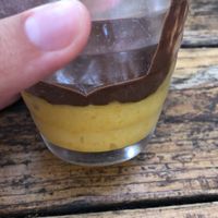 Mousse de albarocoque at Integral in Formentera