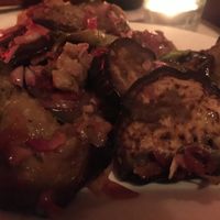 Grilled Aubergines  at Tender Bar in Barcelona