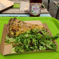 Quiche at Le Triple V in Caen
