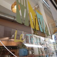 Front of the cafe at Le Triple V in Caen