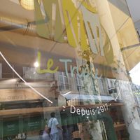 Outside at Le Triple V in Caen