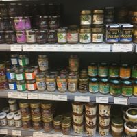 Selection of nut butters. at LIV Organic & Natural Food Market in Liverpool