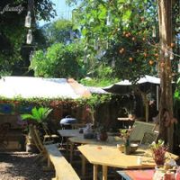 Outside seating at 9 Angels Warung in Ubud
