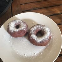 Vegan donuts at 9 Angels Warung in Ubud
