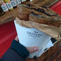 Dark chocolate and banana at Petite Creperie - Poulicne Palacinky in Bratislava