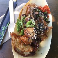 Gyoza from the market  at Foodstock  in Bratislava