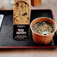 Miso soup & scrambled tofu Sandwich at Foodstock  in Bratislava