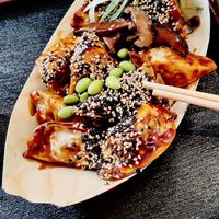 Fried gyoza with a teriyaki marinade at Foodstock  in Bratislava