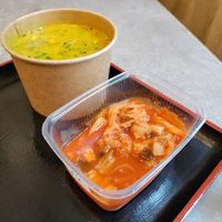 Laksa soup and kimchi at Foodstock  in Bratislava