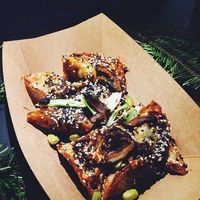 amazing vegan gyoza from Christmas street food in Bratislava by Foodstock at Foodstock  in Bratislava