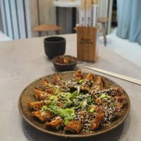 vegan gyoza at Foodstock  in Bratislava