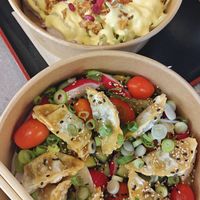 gyoza salad and summer bowl at Foodstock  in Bratislava