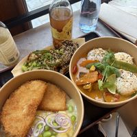 Gyoza, Cellery Schnitzel and Thai Curry  at Foodstock  in Bratislava
