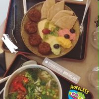 Falafel & Ramen - both delicious! at Foodstock  in Bratislava