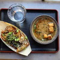 Gyozas and Miso Soup at Foodstock  in Bratislava